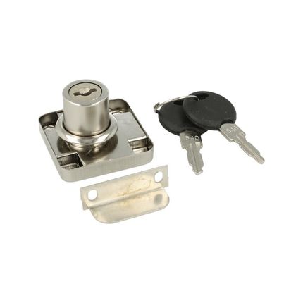 Zamek meblowy kwadratowy Rejs TD02.0013 - nikiel