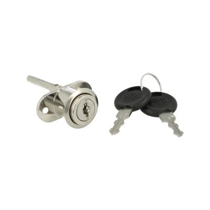 Zamek centralny przedni Siso 1018 - niklowany / fi 19 mm