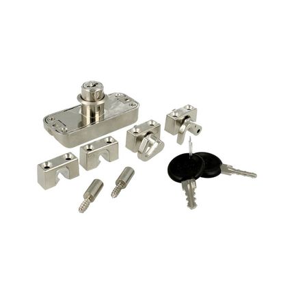 Zamek baskwilowy patentowy lewy Siso X-922 - niklowany / fi 16.5 mm / bez prętów