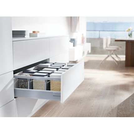 Szuflada TANDEMBOX ANTARO z hamulcem / wys. D=M+reling / dł. 35 cm / 30 kg / szary