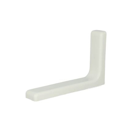 Wspornik półki  L180 metal/tworzywo biały 2 sztuki