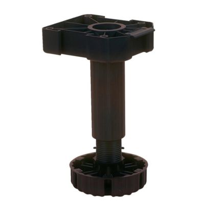 Nóżka z regulacją Wurth A0683360 - czarny / udźwig 500 kg / wys. 17 cm