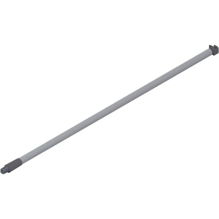 Reling podłużny METABOX z wysokim frontem - szary / dł. 45 cm / kpl