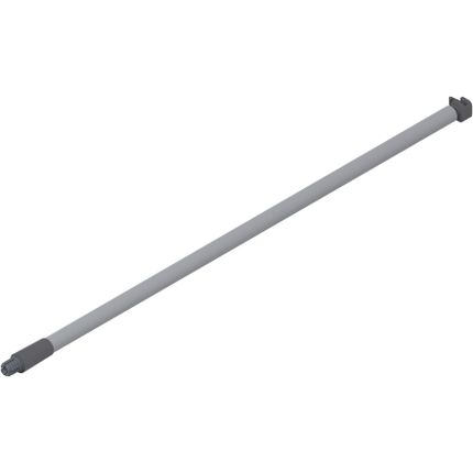 Reling podłużny METABOX z wysokim frontem - szary / dł. 35 cm / kpl