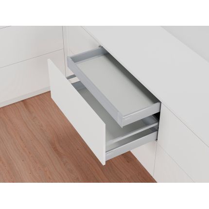 Szuflada wewnętrzna TANDEMBOX ANTARO z hamulcem / wys. M=83 mm / dł. 45 cm / 30 kg / szary