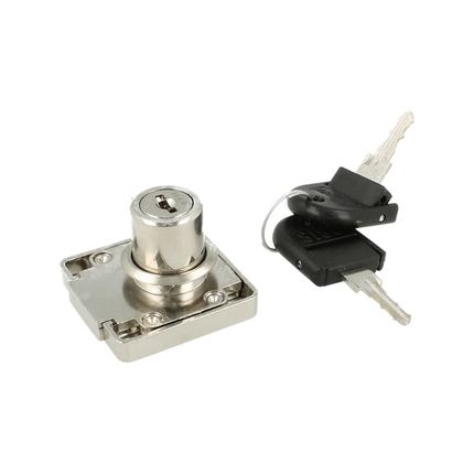 Zamek kwadratowy prawy Siso X-850 MASTER - niklowany / fi 19 mm / klucz łamany