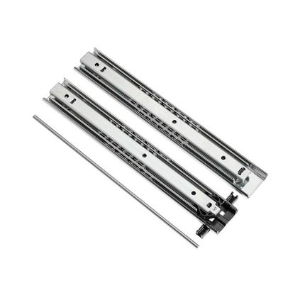 Prowadnice DZ5343+DZ5344 z blokadą / dł. 35 cm / 85 kg / wysuw 100%