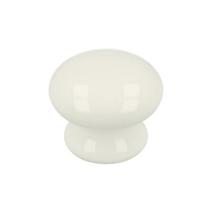 Gałka SP7 - biała porcelana / fi 39 mm