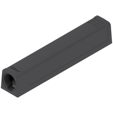 Adapter prosty do montażu TIP-ON - czarny / długi