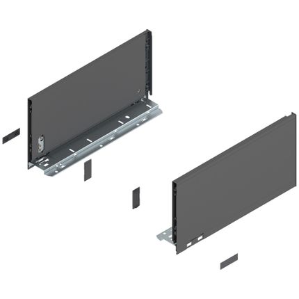 Boki LEGRABOX / wys. C=177 mm / dł. 35 cm / antracyt