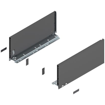 Boki LEGRABOX / wys. C=177 mm / dł. 40 cm / antracyt