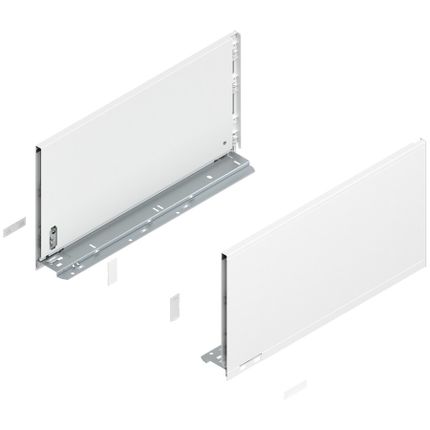 Boki LEGRABOX / wys. F=241 mm / dł. 45 cm / biały