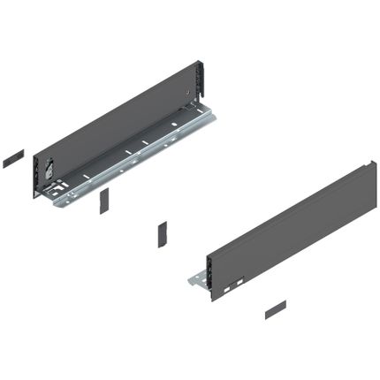 LEGRABOX Boki Wys.M=90mm dł.40cm Antracyt Blum