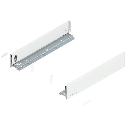 Boki LEGRABOX / wys. M=90.5 mm / dł. 45 cm / biały