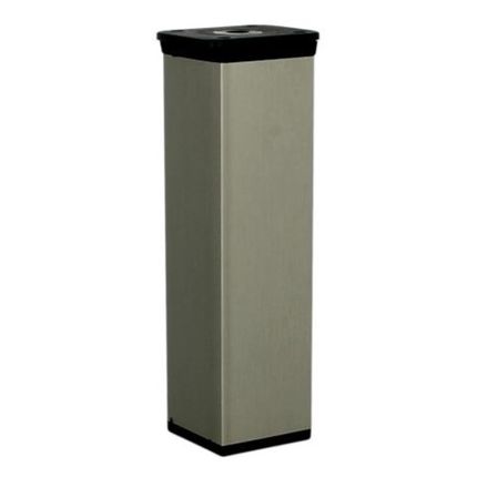 Nóżka kwadratowa z regulacją 4 cm / 15 cm - inox