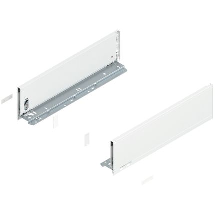 Boki LEGRABOX / wys. K=128.5 mm / dł. 45 cm / biały