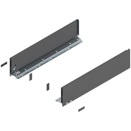Boki LEGRABOX / wys. K=128.5 mm / dł. 55 cm / antracyt