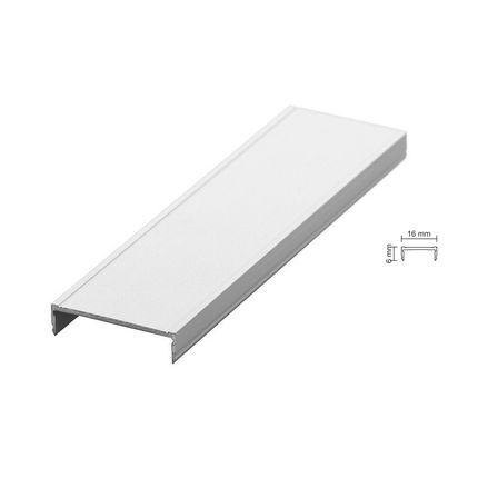 Zaślepka do toru dolnego MEDIUM 56/II - srebrny / dł. 170 cm