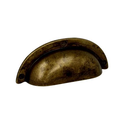 Uchwyt MUSZELKA 15120 - mosiądz patynowany / rozstaw 64 mm