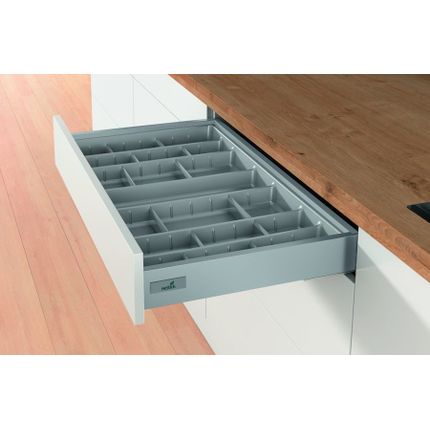 Wkład na sztućce ORGATRAY 590 - srebrny / 507x462 mm