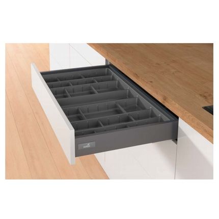 Wkład na sztućce ORGATRAY 590 - antracyt / 507x462 mm