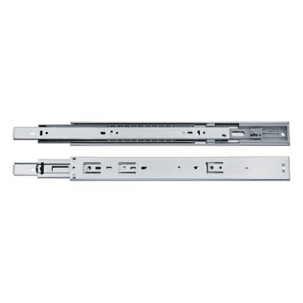 Prowadnice kulkowe Marcopol push-open / dł. 30 cm / wys. 45 mm / 45 kg / wysuw 100%