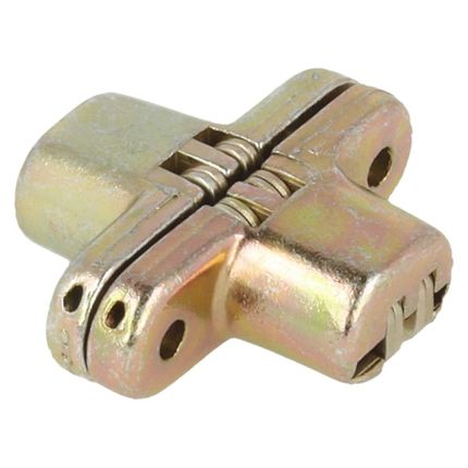 Zawias do stołów składanych Siso VICI - żółty ocynk / 44x13 mm