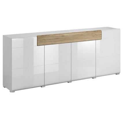 Komoda TOLEDO WM 25 - biały połysk/san remo