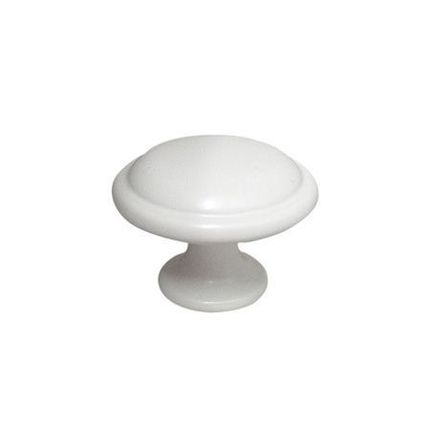 Gałka GINO 24221 - biały mat / fi 30 mm  