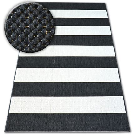 Dywan ZEBRA STRIPES - biały/czarny