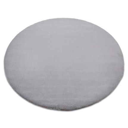 Dywan okrągły FLUFF SILVERY - szary