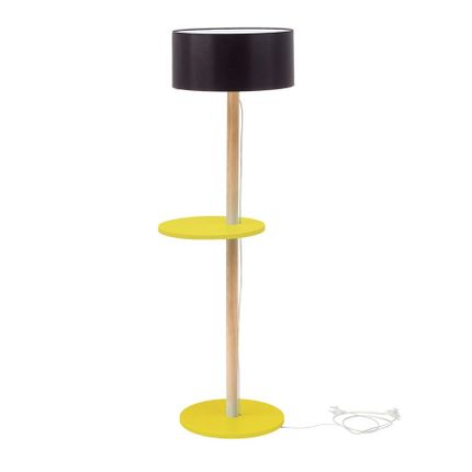 Lampa podłogowa UFO 45x150 cm - żółty/czarny