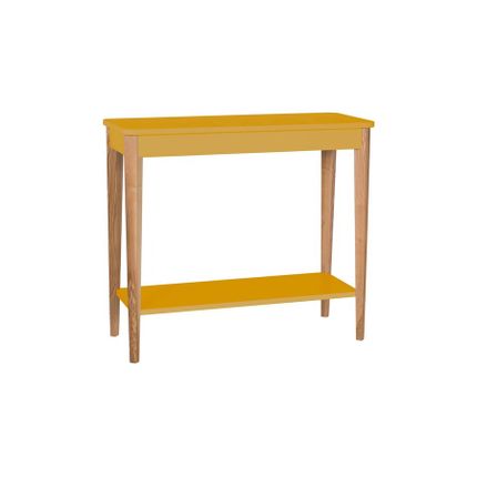 Konsola ASHME 85x35 cm - żółty