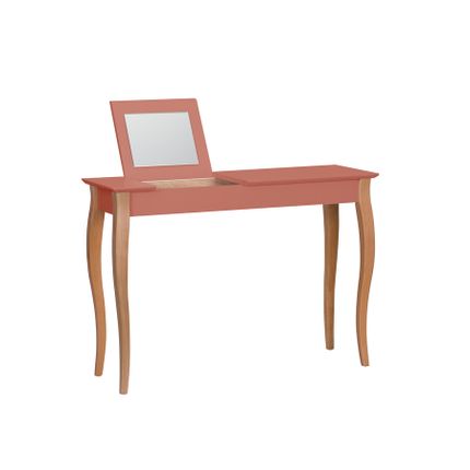 Toaletka LILLO z lusterkiem 105x35 cm - ciemny koralowy