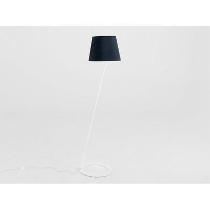Lampa podłogowa SHADE FLOOR - klosz czarny/biały