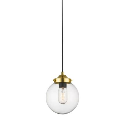 Lampa wisząca RIANO P0454-01D-F7AC - złoty/przezroczysty