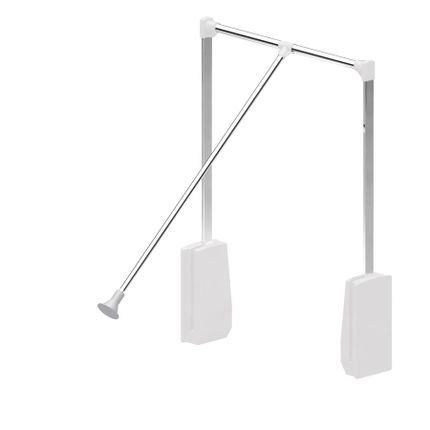 Pantograf aluminiowy Valcomp - biały / 60-83 cm