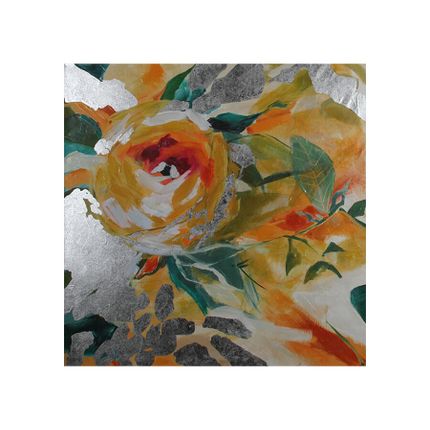 Obraz nowoczesny kwiaty JWE0743 120x120 cm