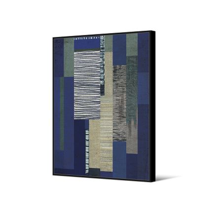 Obraz abstrakcyjny TOIR22439 102x142 cm - niebieski