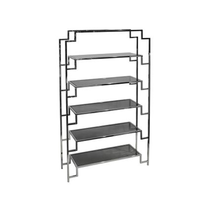 Regał stalowy GG1068 120x40x202 cm - srebrny