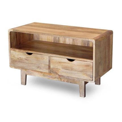 Szafka RTV 100cm RETRO - drewno mango