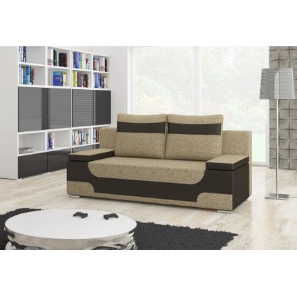 Sofa rozkładana AREA - tkanina Berlin 03/ ekoskóra Soft 66