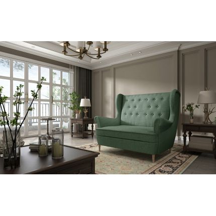 Sofa pikowana 2-osobowa AROS 2 - tkanina Solid 39