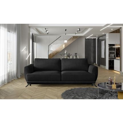Sofa rozkładana z bokami MEGIS - tkanina Monolith 97
