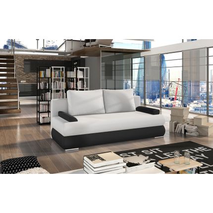 Sofa rozkładana MILO - ekoskóra Soft 17/Soft 11