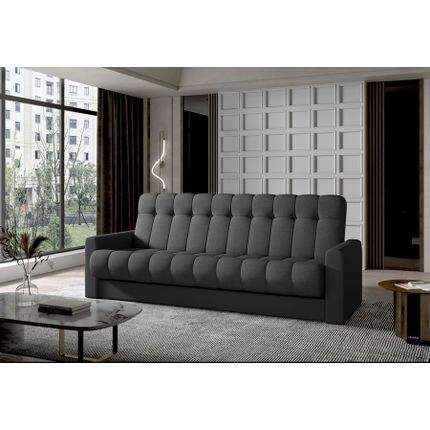 Sofa rozkładana GARETT - tkanina Sawana 21/ekoskóra Soft 11
