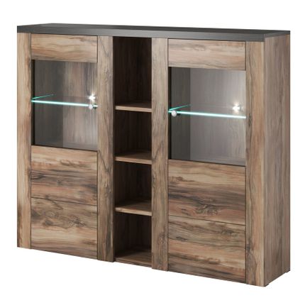Barek 2-drzwiowy LARONA 46 - orzech satin/touchwood