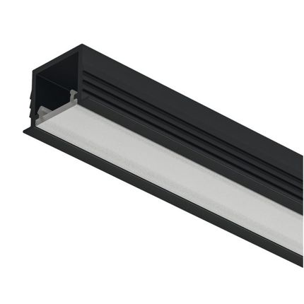 Profil wpuszczany LOOX5 1103 do taśm LED 8 mm - czarny/biały / gł. 12 mm / dł. 300 cm