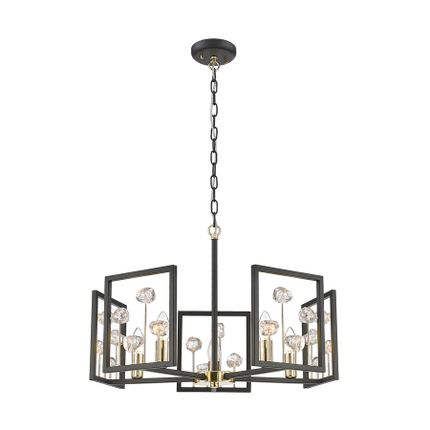 Lampa wisząca CAROLINE P0541-05A-SDAC - czarny mat