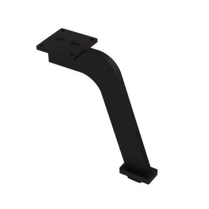 Nóżka meblowa NS36 Czarny Mat H=120 mm Stal grubość 4 mm